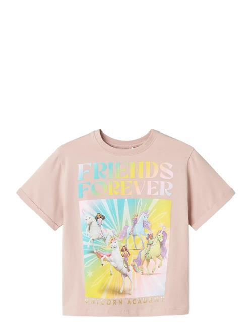 Nkfjixo Uniacad Ss Nreg Top Box Sky Name It Pink