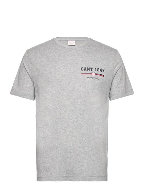 Graphic Ss T-Shirt GANT Grey