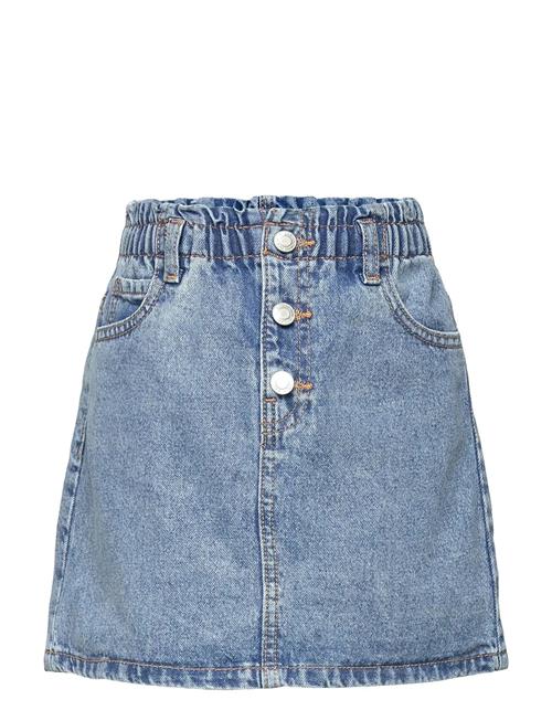 Denim Paperbag Skirt Mango Blue