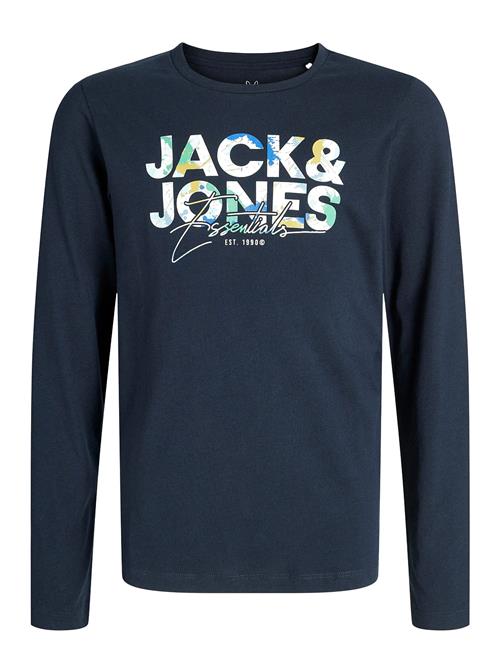 Jack & Jones Jjgeplas Tee Ls Crew Neck Jnr Jack & J S Navy