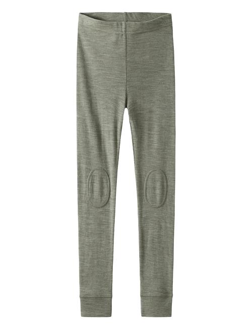 Nknwax Wool Rib Leggings Name It Green