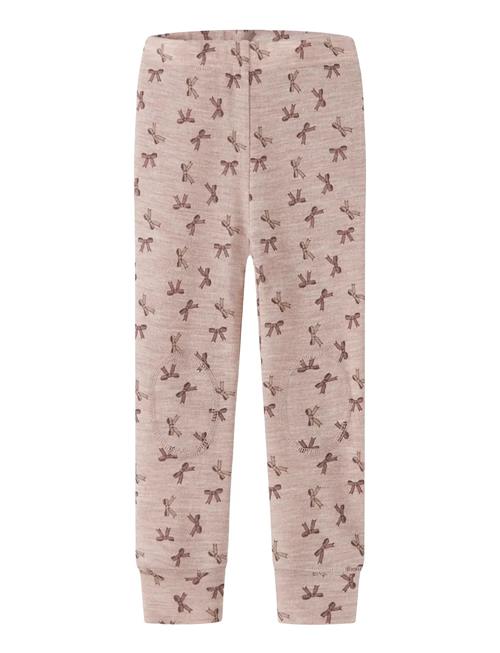 Nmfwang Wool Rib Legging Aop Name It Pink