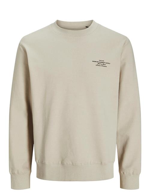 Jack & Jones Jprblachad Branding Sweat Crew Nec Jnr Jack & J S Beige