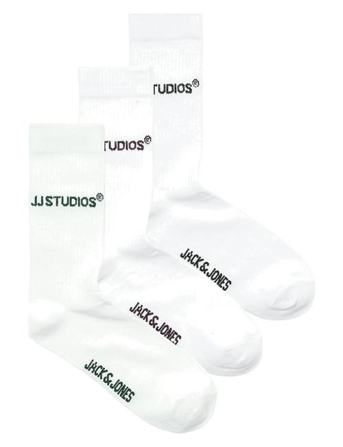 Jack & Jones Jacsoho Tennis Socks 3 Pack Jnr Jack & J S White