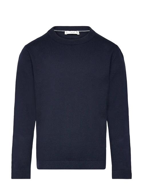 Essential Cotton-Blend Sweater Mango Navy