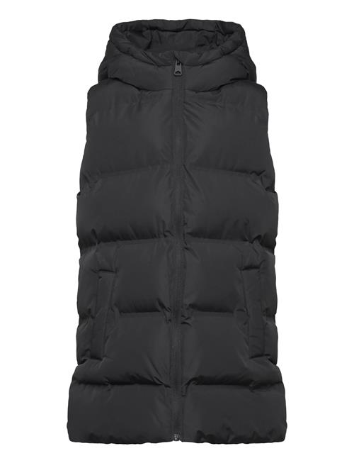 Quilted Gilet With Hood Mango Black