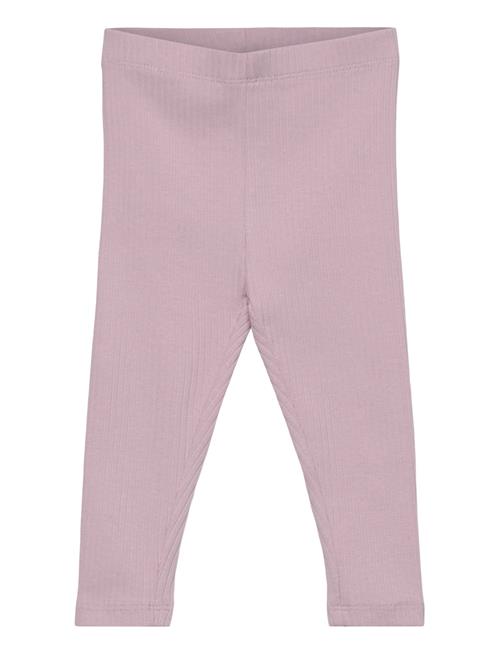 Cotton Ribbed Leggings Mango Purple