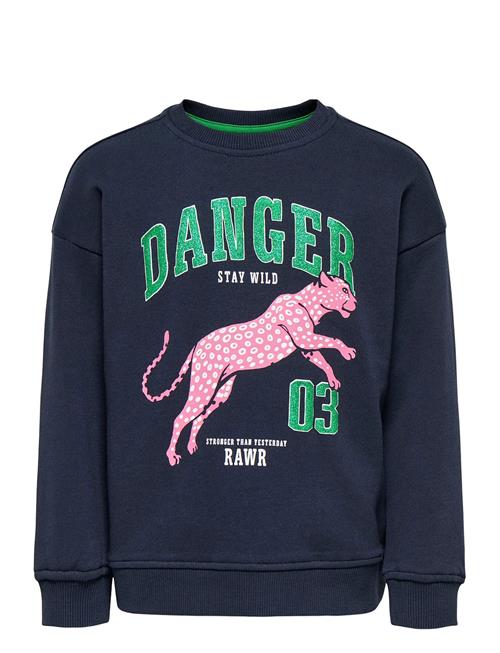 Kmgleopaula Life L/S Loose Pullo Bru Swt Kids Only Navy