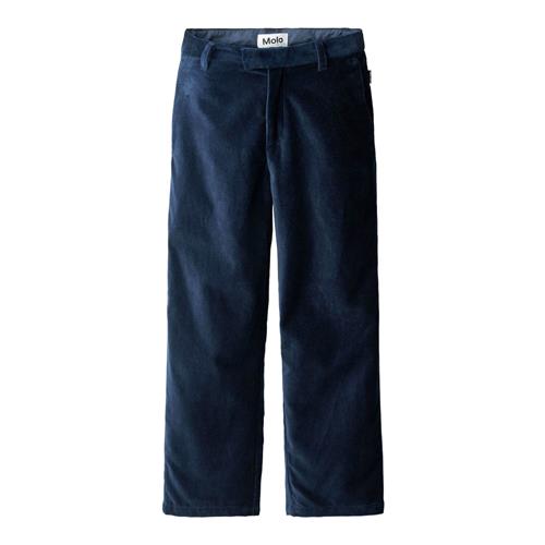 Molo Adagio Bukser I Velour Galaxy Blue  Galaxy Blue 128 cm  Marineblå  128 cm  mand