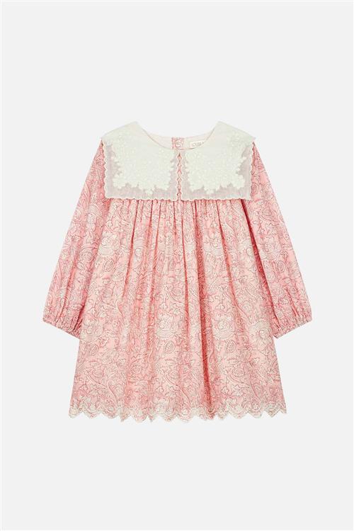 Louise Misha Arinola Vævet Kjole Pink Mountain Avens  Pink Mountain Avens-3 Y  Lyserød  3 år  kvinde