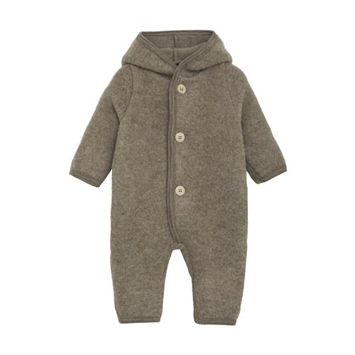 Huttelihut Pixie Heldragt I Uldfleece Savannah Melange  Savannah Melange 80 cm  Brun  80 cm  Unisex