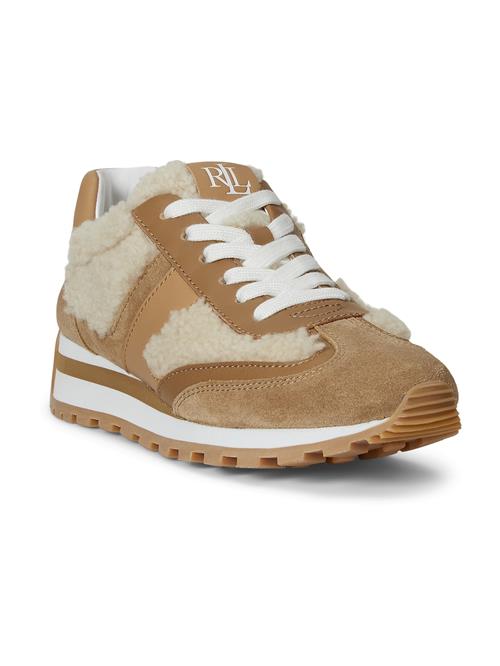 Se Lauren Ralph Lauren Sneaker low 'DANI'  beige / lysebrun / hvid ved About You