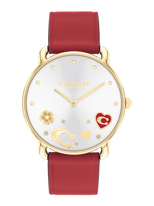 COACH Analogt ur 'ELLIOT'  guld / rød / transparent