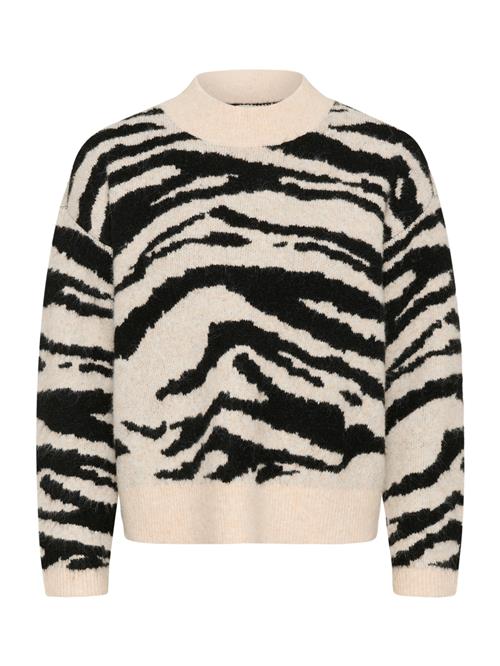 Kaffe Pullover 'KASandra'  creme / sort