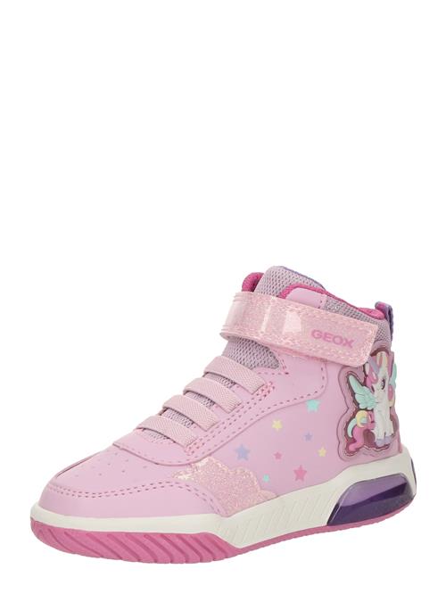 GEOX Sneakers 'INEK'  aqua / pink / lyserød / hvid