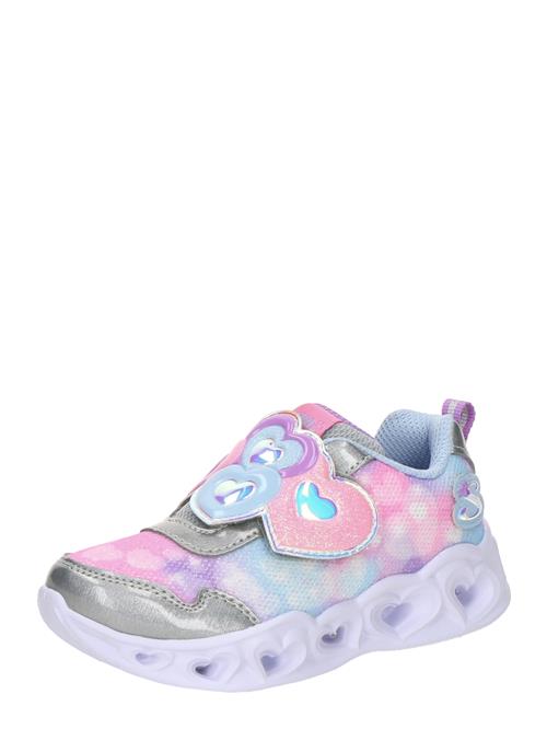SKECHERS Sneakers 'HEART LIGHTS - LOVIN REFLECTION'  lyseblå / lilla / lyserød / sølv