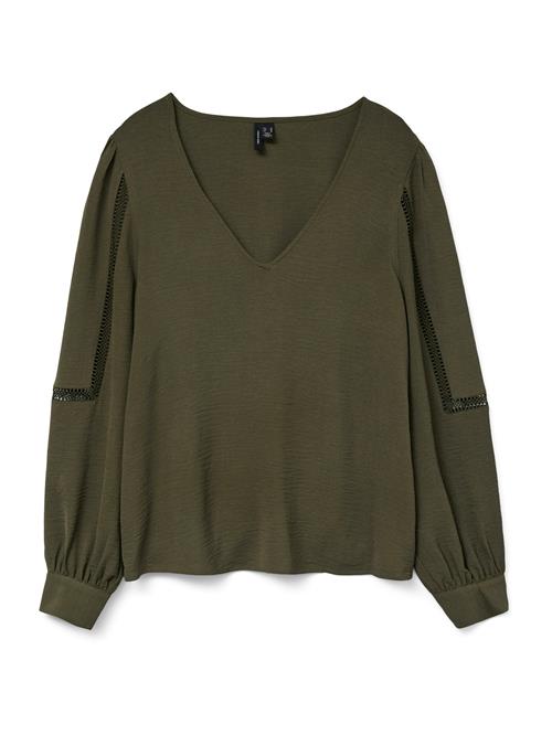 VERO MODA Bluse 'VMALVA'  oliven