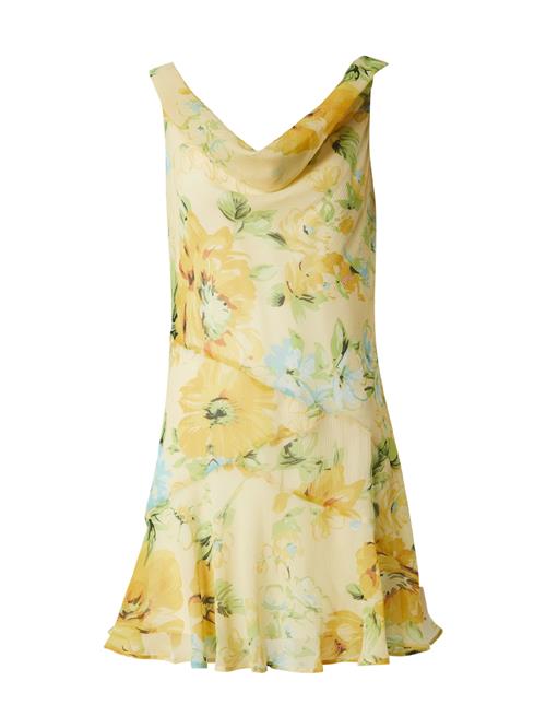 TOPSHOP Coctailkjole  lyseblå / gul / lysegul / lysegrøn