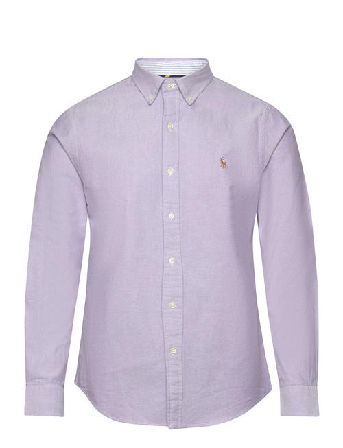 Se Slim Fit Oxford Shirt Polo Ralph Lauren Purple ved Booztlet