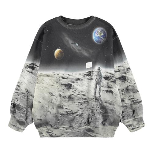 Molo Monti Sweatshirt Moon Traveller  Moon Traveller 122 cm  Sort  122 cm  mand