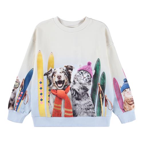Molo Maxi Sweatshirt Going Skiing  Going Skiing 140 cm  Blå  140 cm  kvinde
