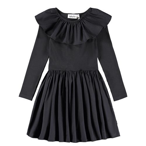 Molo Cille Kjole Med Lange Ærmer Black  Black 110/116 cm  Sort  110/116 cm  kvinde