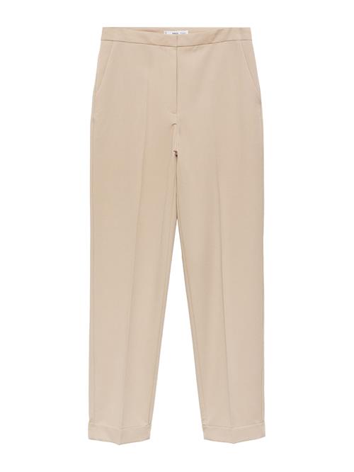 MANGO Bukser med fals 'BOREAL'  lysebeige