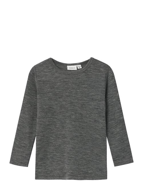 Nmmwang Wool Rib Ls Top Name It Grey