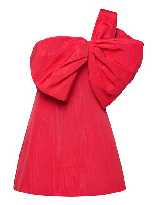 Bella Bow Mini Dress Bardot Red