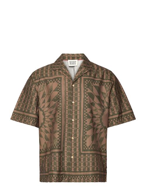 Relaxed Fit Placed Aop Shirt Scotch & Soda Patterned
