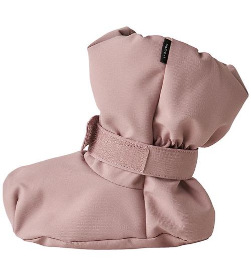 Name It Overtrækssko m. Fleece - NmnSnow10 - Woodrose