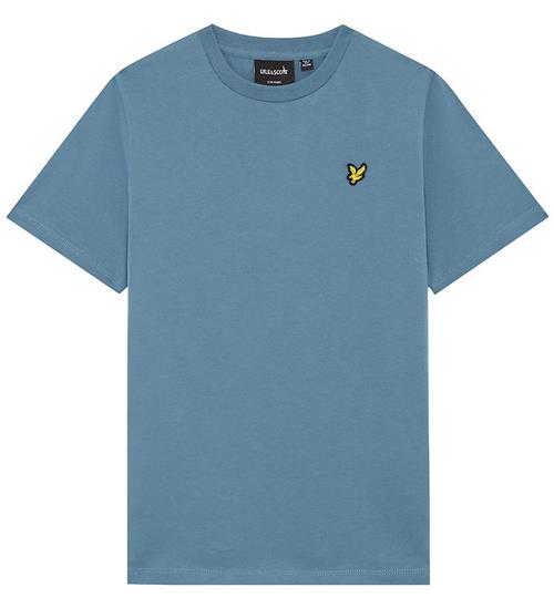 Se Lyle & Scott T-shirt - Plain - Ocean Sky ved KidsWorld