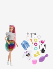 Totally Hair Leopard Rainbow Hair Doll Barbie Patterned