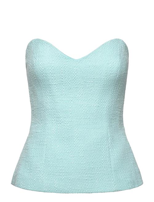 Se Mariska Longline Strapless Top Bardot Blue ved Booztlet
