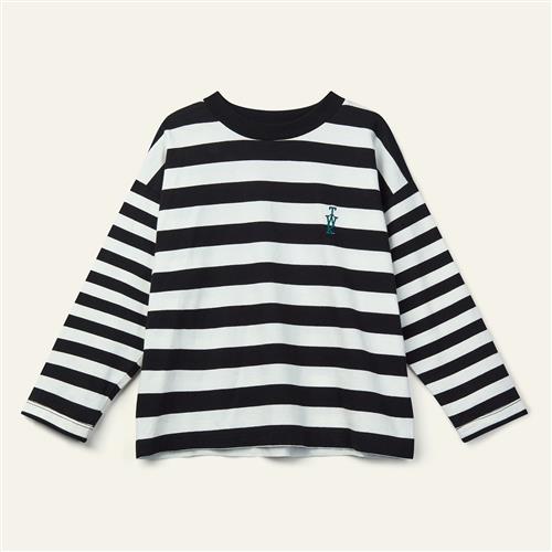 Wynken Duet T-shirt Med Lange Ærmer Black Ecru  Black Ecru 6Y  Sort  6 år  Unisex