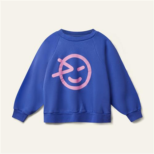 Wynken Raglan Wynk Sweatshirt Slow Blue  Slow Blue 10Y  Blå  10 år  Unisex