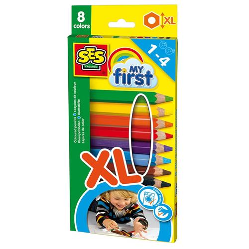 SES Creative Mine Første Farveblyanter XL 1-4 Y      Unisex