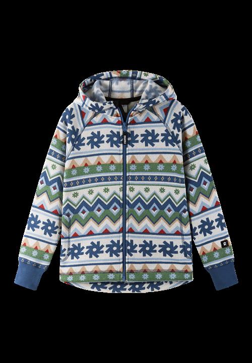 Reima Northern Fleece-hættetrøje Green Clay  Green Clay-122 cm  Grøn  122 cm  Unisex