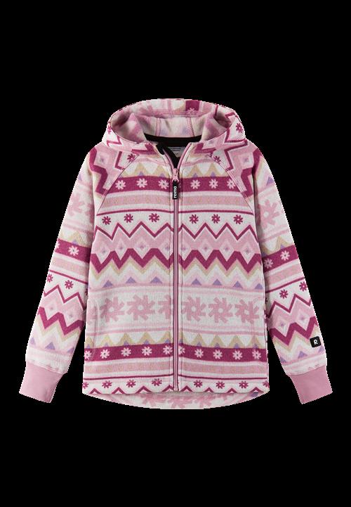 Reima Northern Fleece-hættetrøje Grey Pink  Grey Pink-128 cm  Lyserød  128 cm  Unisex