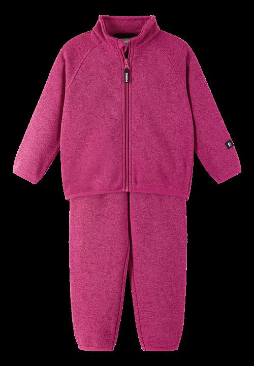 Reima Tahto Fleece-sæt Rosy Berry  Rosy Berry-86 cm  Lyserød  86 cm  Unisex