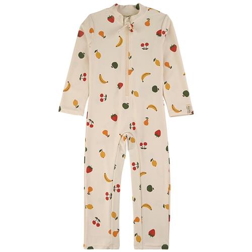 Kuling Seychelles Mønstret UV-dragt Med Frugter Cremefarvet 98/104 cm  Creme  98/104 cm  unisex