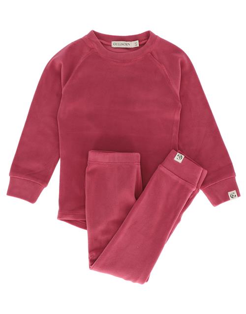 Gullkorn Design Jona Fleece-sæt Warm Rose  Warm Rose 98/104 cm      kvinde
