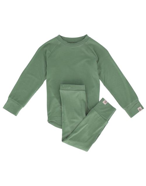 Gullkorn Design Vennen Baselayer Fog Green  Fog Green 122/128 cm      mand