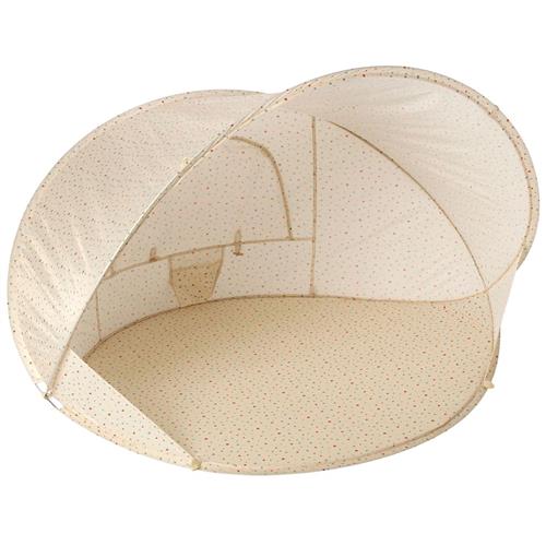 Konges Sløjd Pop-Up Hjertemønstret UV-telt Beige One Size      unisex