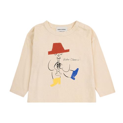 Bobo Choses Magic Flute Player Langærmet Baby T-shirt Naturhvid 12 months  Hvid  12 måneder  Unisex