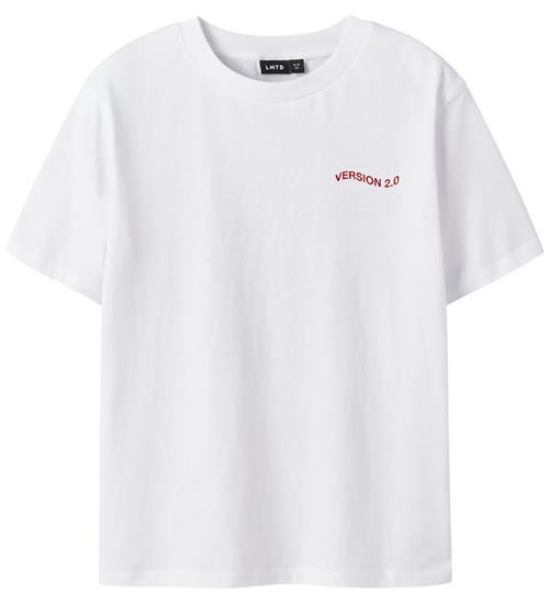LMTD T-shirt - NlfHeart - Bright White/Rød