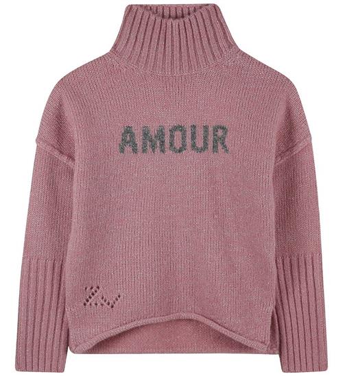 Zadig & Voltaire Bluse - Uld/Polyester - Wild Rose m. Glimmer