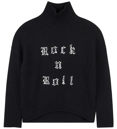Zadig & Voltaire Bluse - Uld/Polyamid - Sort m. Hvid