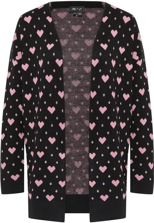 myMo at night Cardigan  guld / lyserød / sort