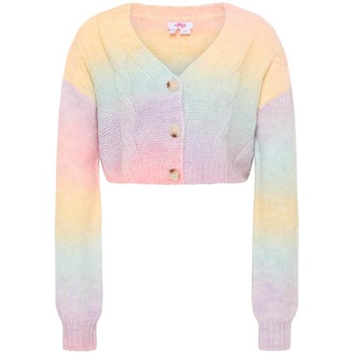 MYMO Cardigan 'Biany'  lyseblå / gul / lysviolet / lys pink